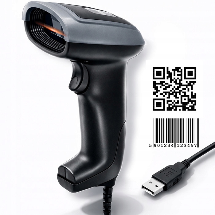 Čtečka čárových kódů Qoltec 1D/2D Usb Odolná a výkonná