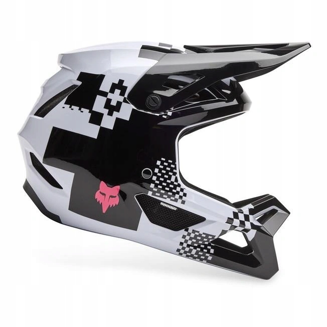 Dětská přilba Fox Junior Rampage Ce Digi Img Black/white černá bílá