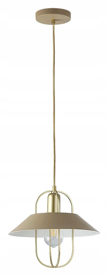 Rabalux Závěsná lampa Nesrin Zlatá Industriální E27 1x40W Ø30 cm