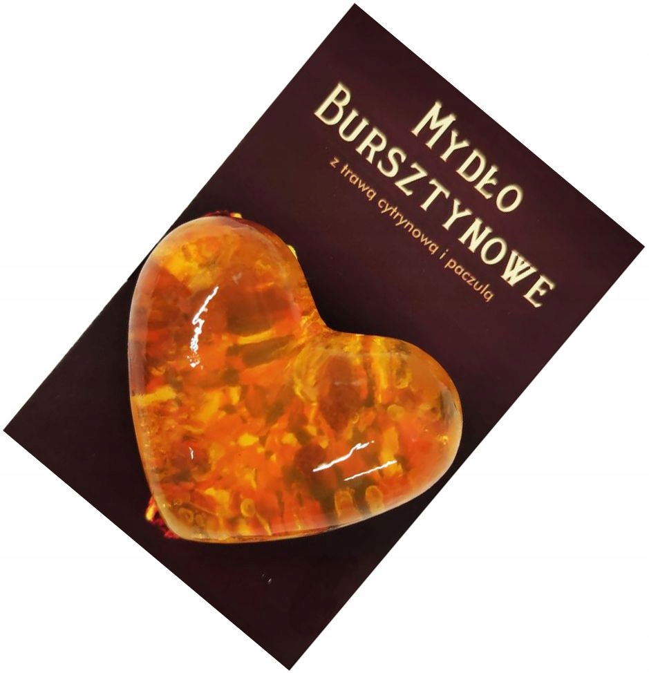 Naturalne Bursztynowe Mydło Mydełko Serce Bursztyn Serduszko 50g