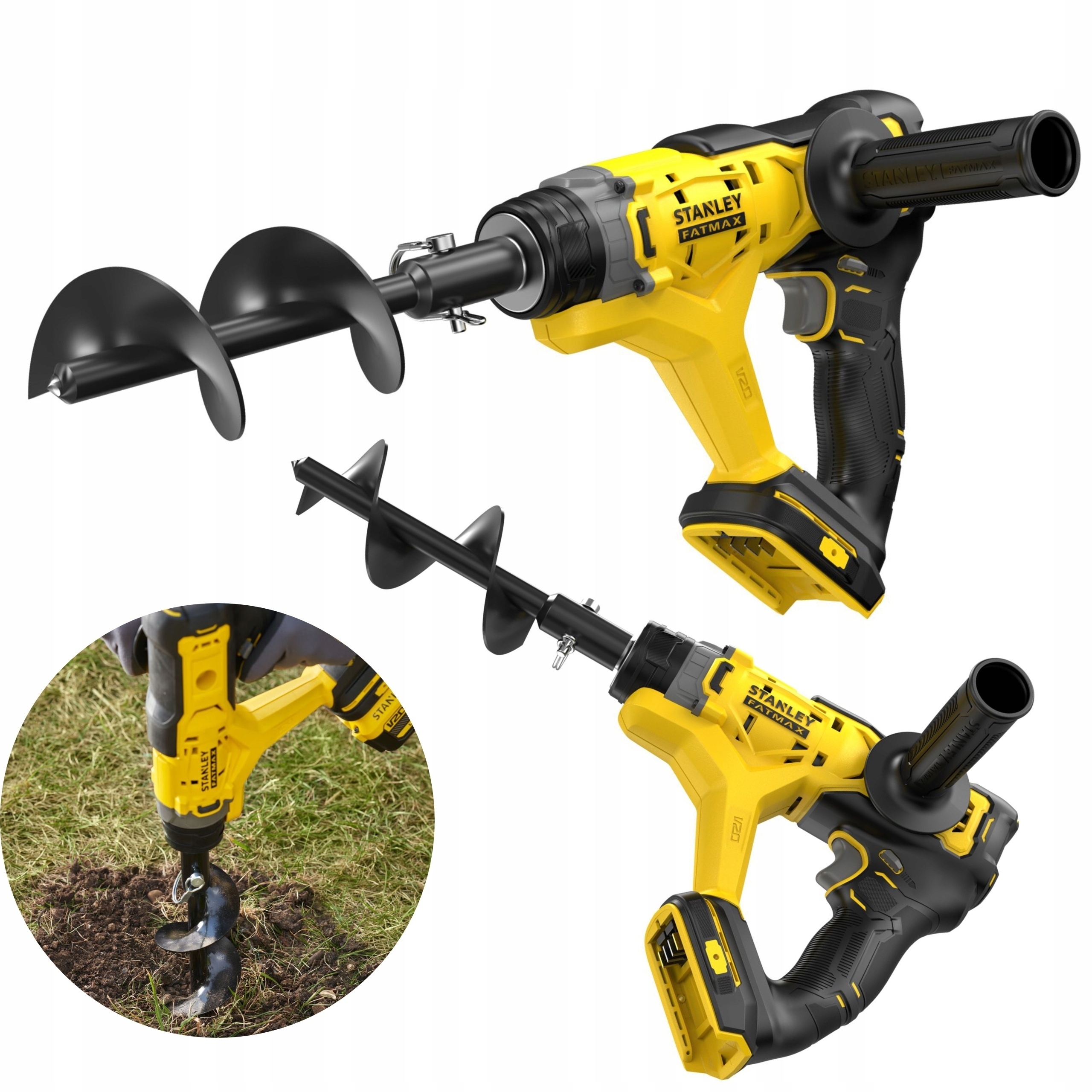 STANLEY WIERTNICA GLEBOWA AKUMULATOROWA 18V SERIA V20 SFMCGA75M ŚWIDER