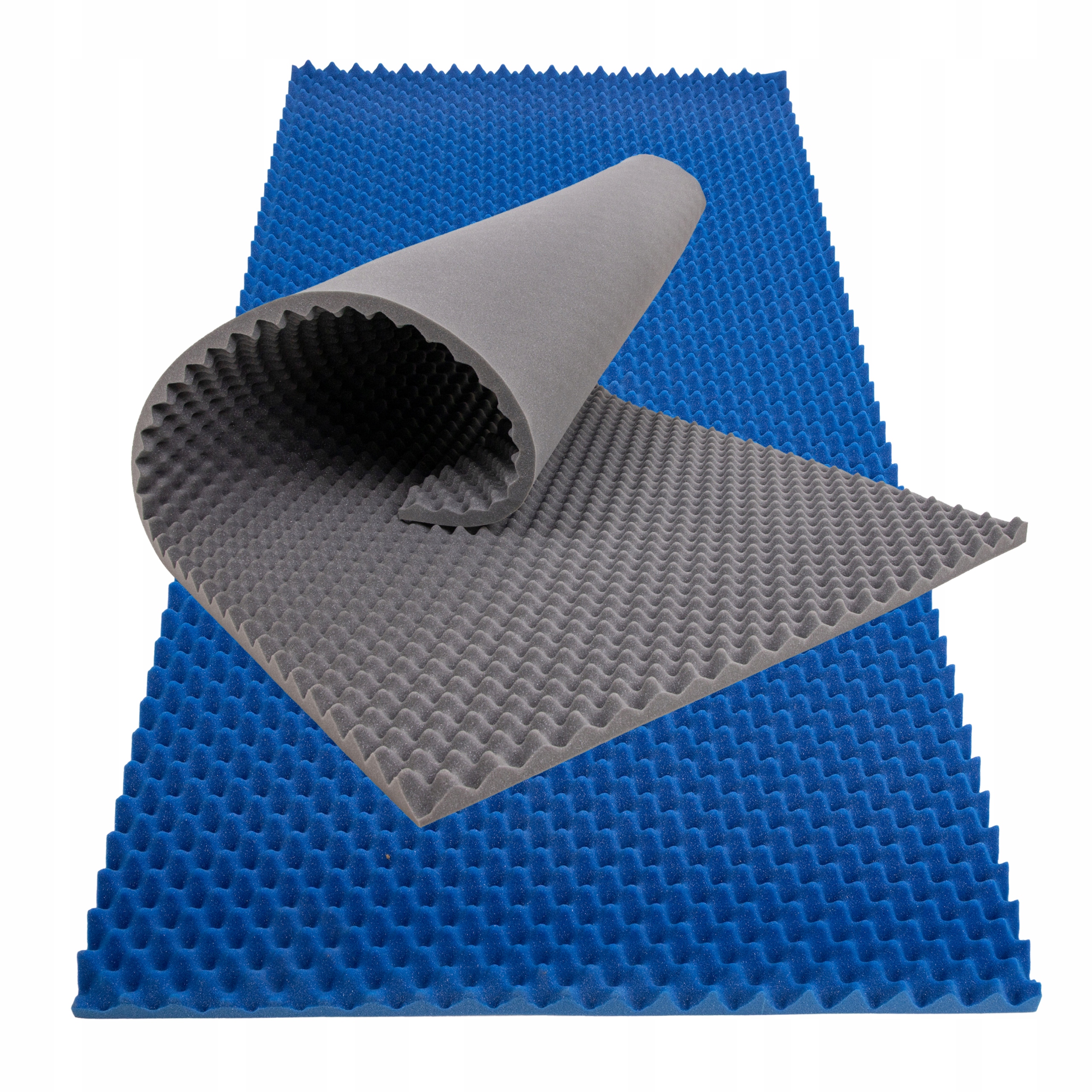 Zvukově náročné vlnité rohože eliminující odrazy zvuku v konferenční místnosti