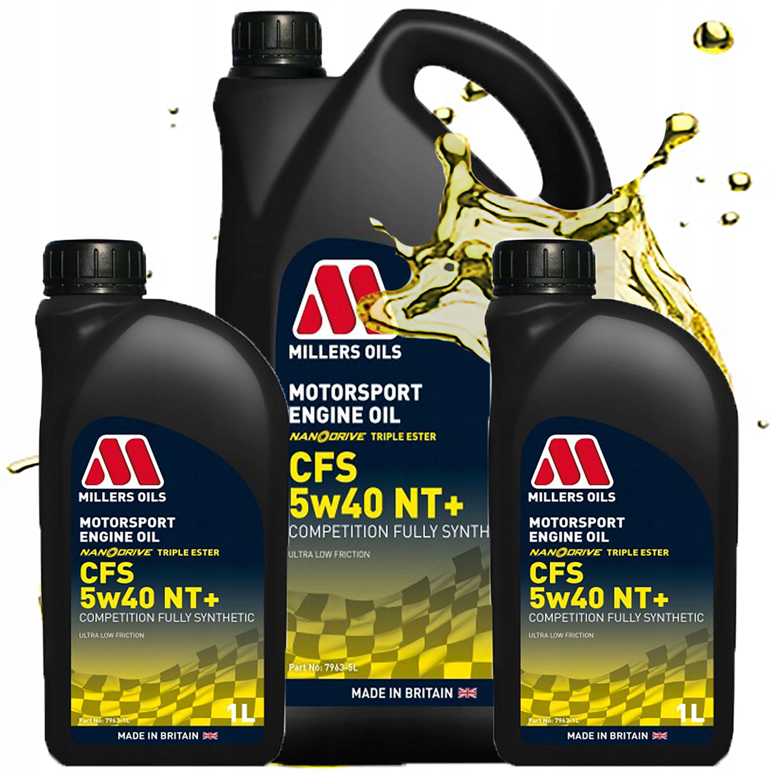 Synetický Motorový Olej Estry Motorsport Millers Oils Cfs 5w40 Nt+ 7L