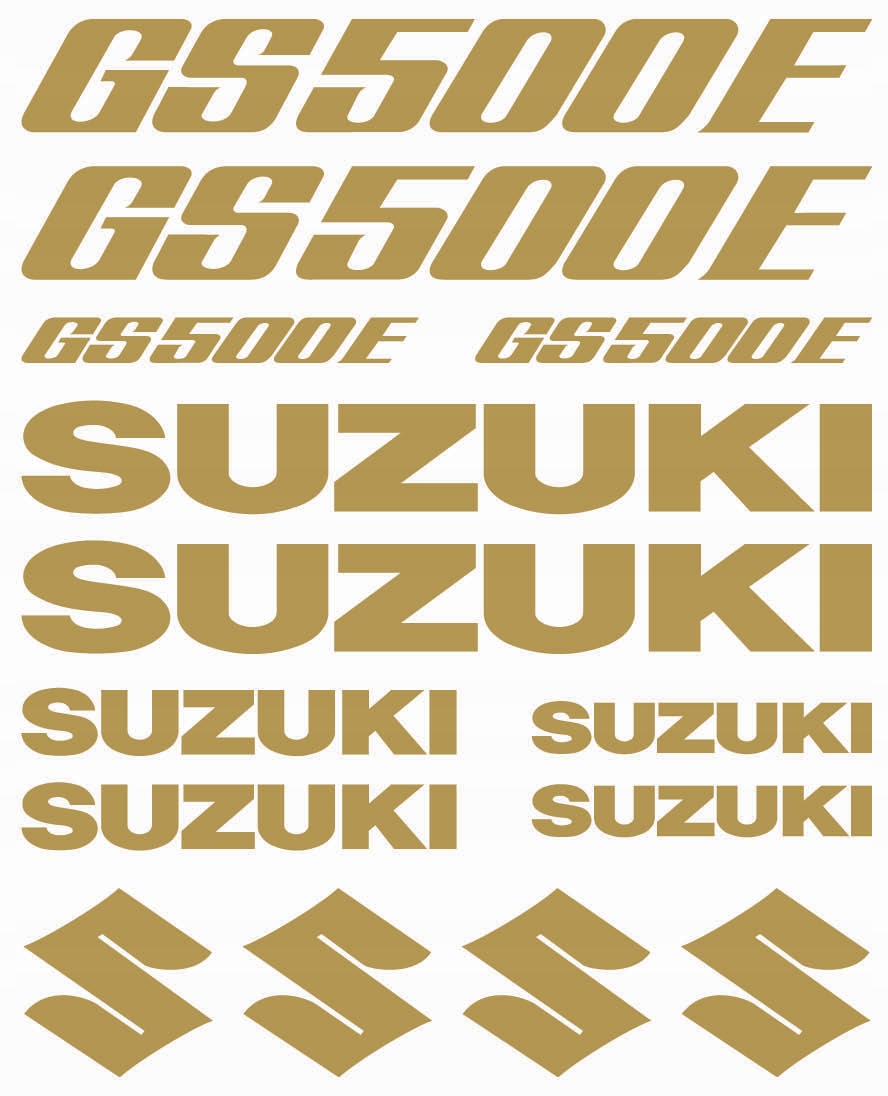 

Naklejki Suzuki Gs 500E _złote