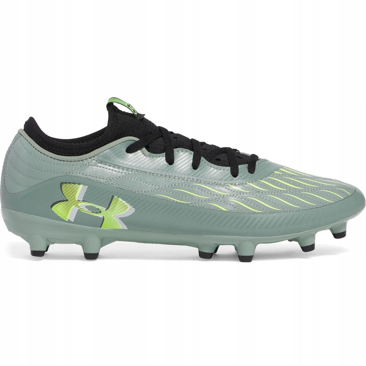 Męskie buty piłkarskie korki lanki Under Armour zielone 42.5