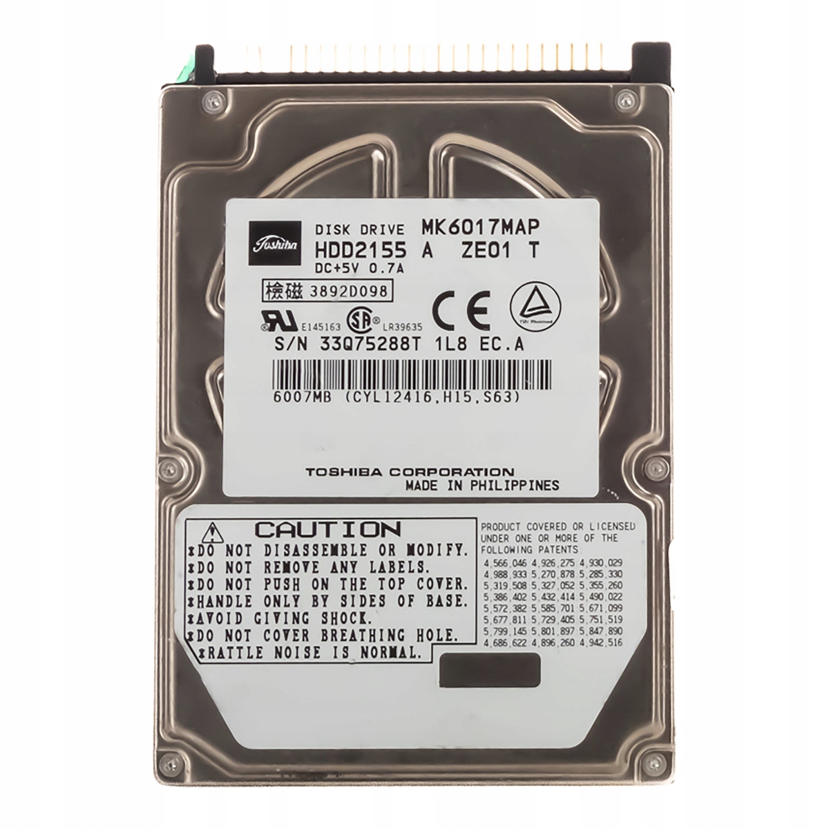 Toshiba 6GB 4.2K Ata 2.5'' MK6017MAP