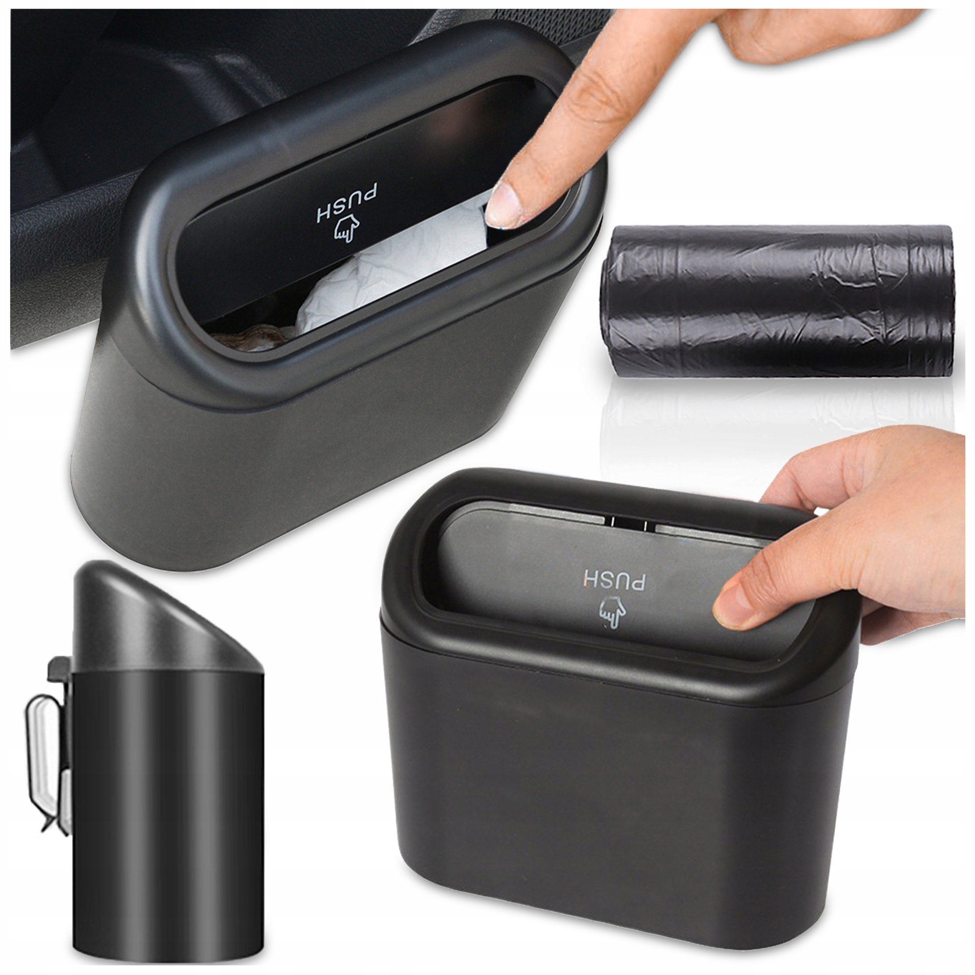 Samochodowy Kosz Na Śmieci Na Drzwi Do Samochodu Mini Śmietnik Worki