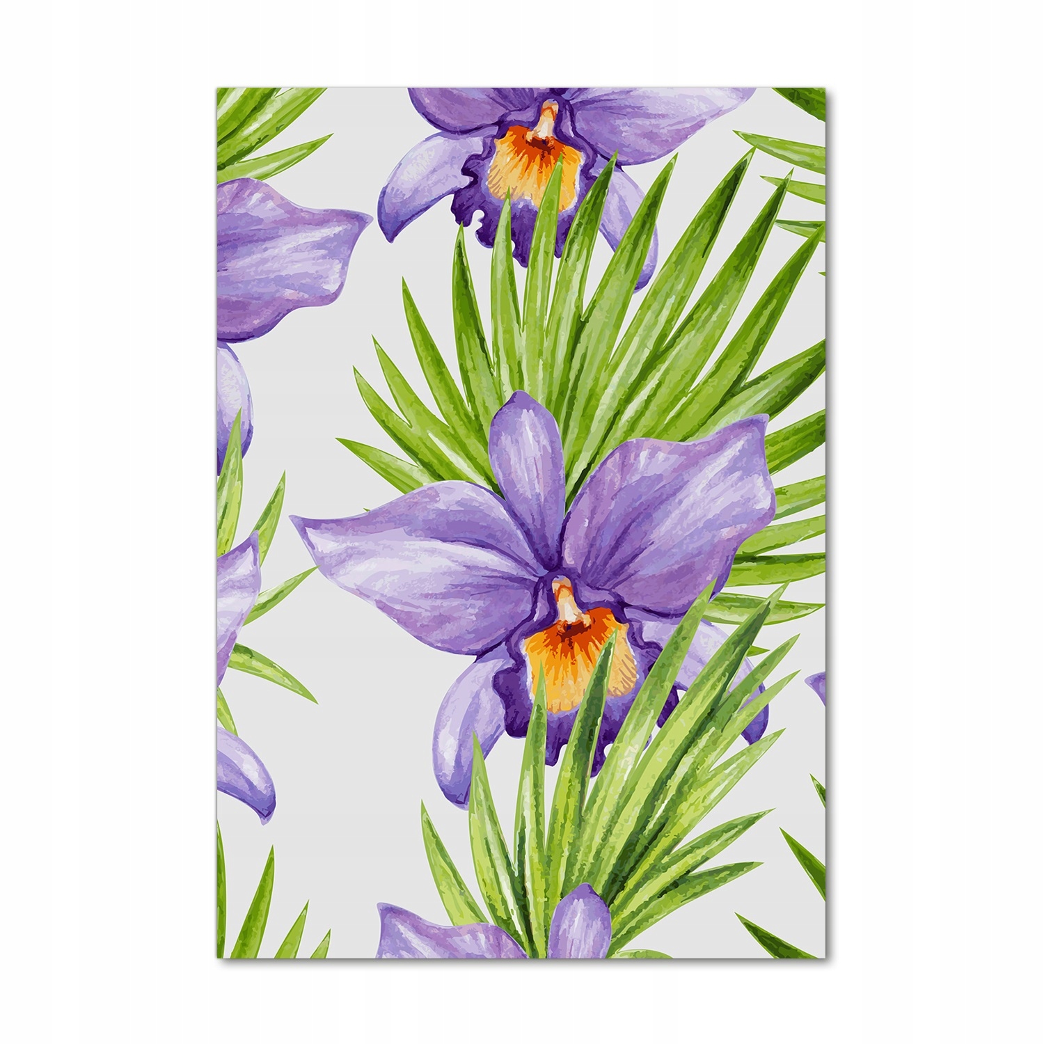 

Foto obraz szkło akrylowe Orchidea i palmy 70x100