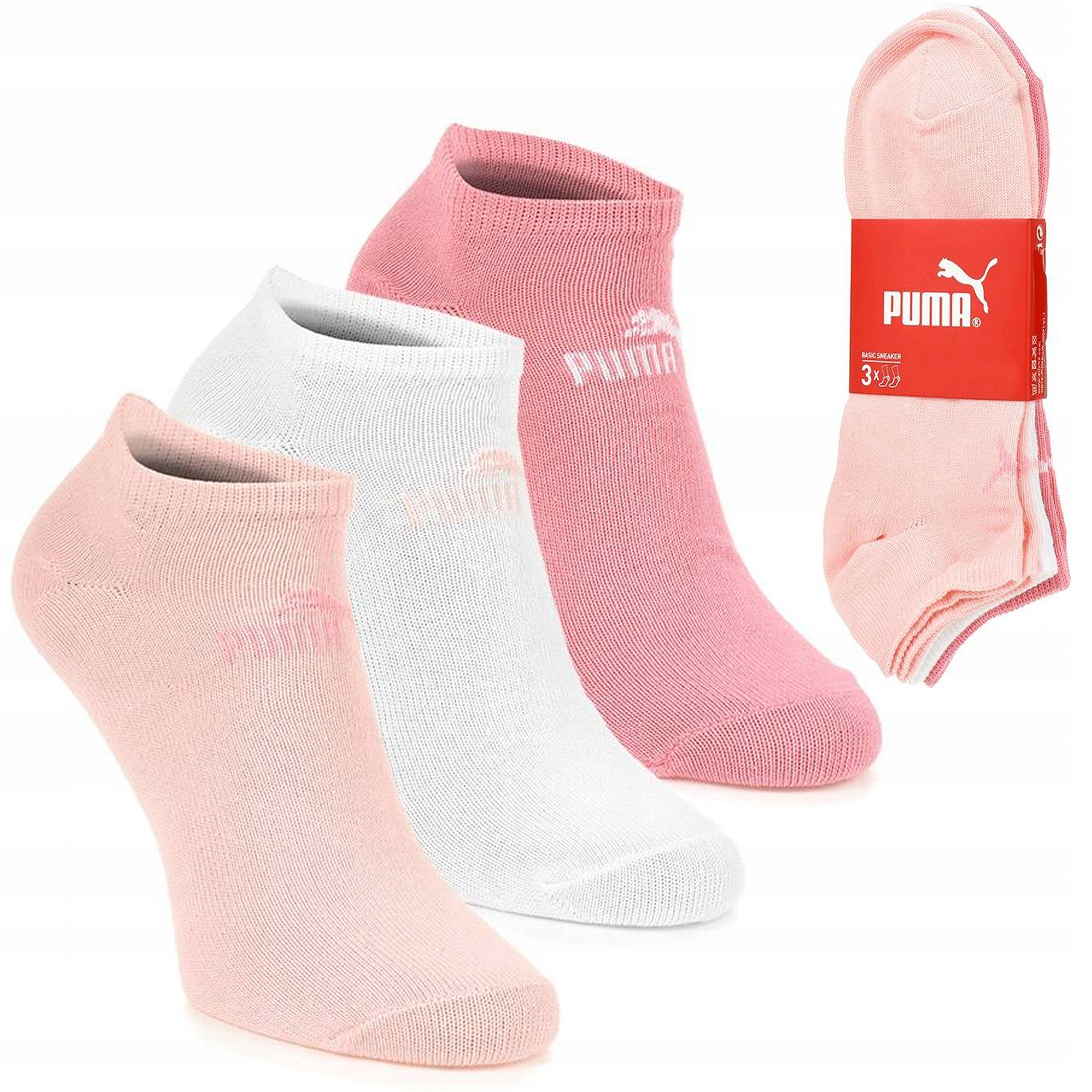 

Stopki Puma Damskie 3 Pary Rose/white/peony 39/42