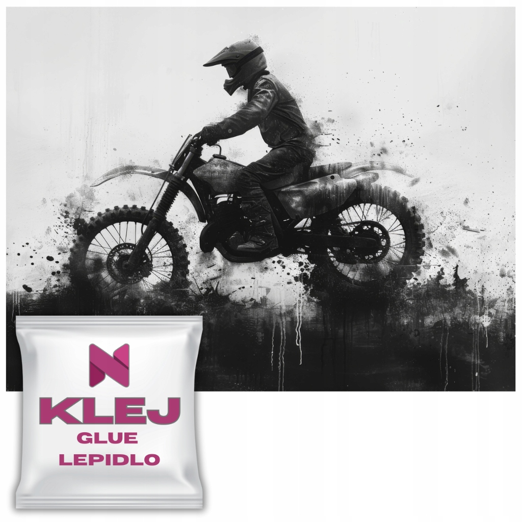 Černobílá fototapeta pro chlapce a teenagera Tapeta pro mládež Motor