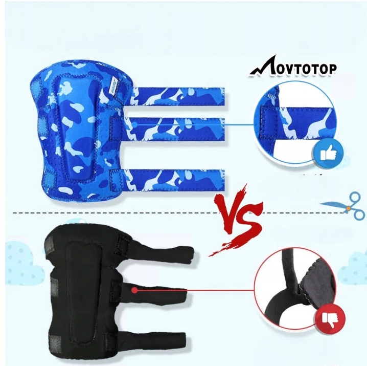 ZESTAW OCHRANIACZE NA ROLKI ROWER KOLANA ŁOKCIE DLA DZIECI S/M Rozmiar L/XL