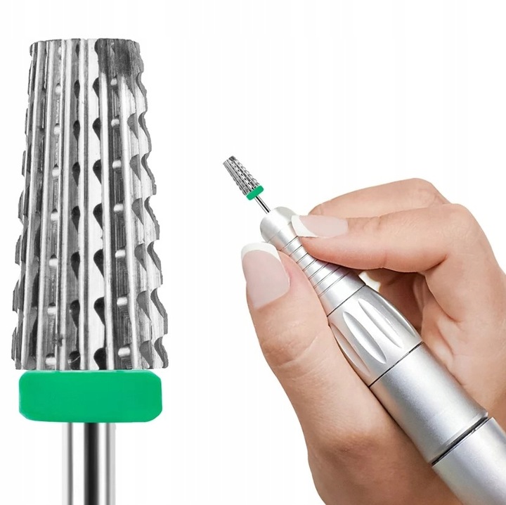 Frez z Węglika Spiekanego stożek ścięty zielony