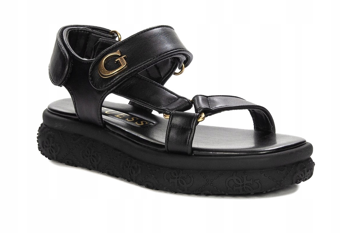 Guess Alibi Dámské sandály na platformě černé FLJLANELE03-BLACK 36 Eu