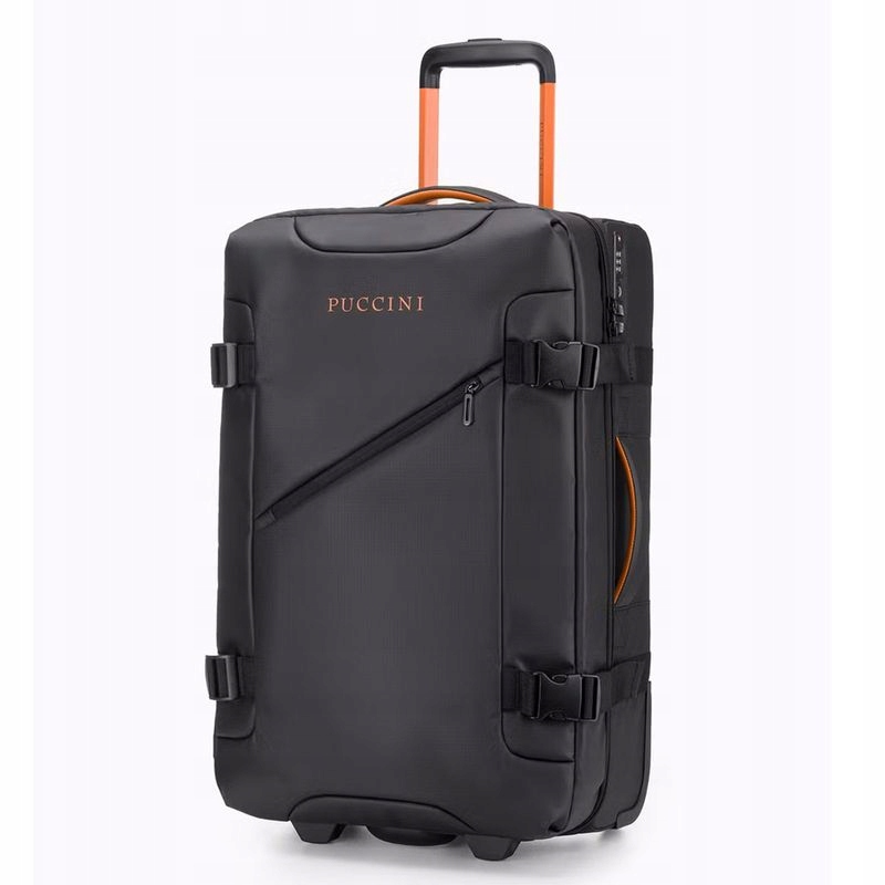 Walizka Puccini Średnia Miękka Na 2 Kołach EM50249B-1 Colorado Czarna