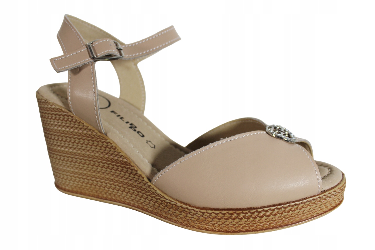 Sandály Filippo DS6026 VEL.39 Kůže Béžová Lico