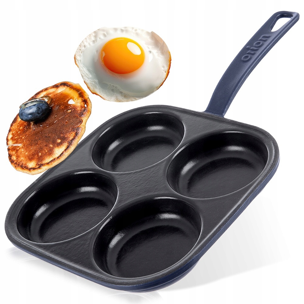 Litinová pánev na vejce sázená na vejce placky palačinky pancakes