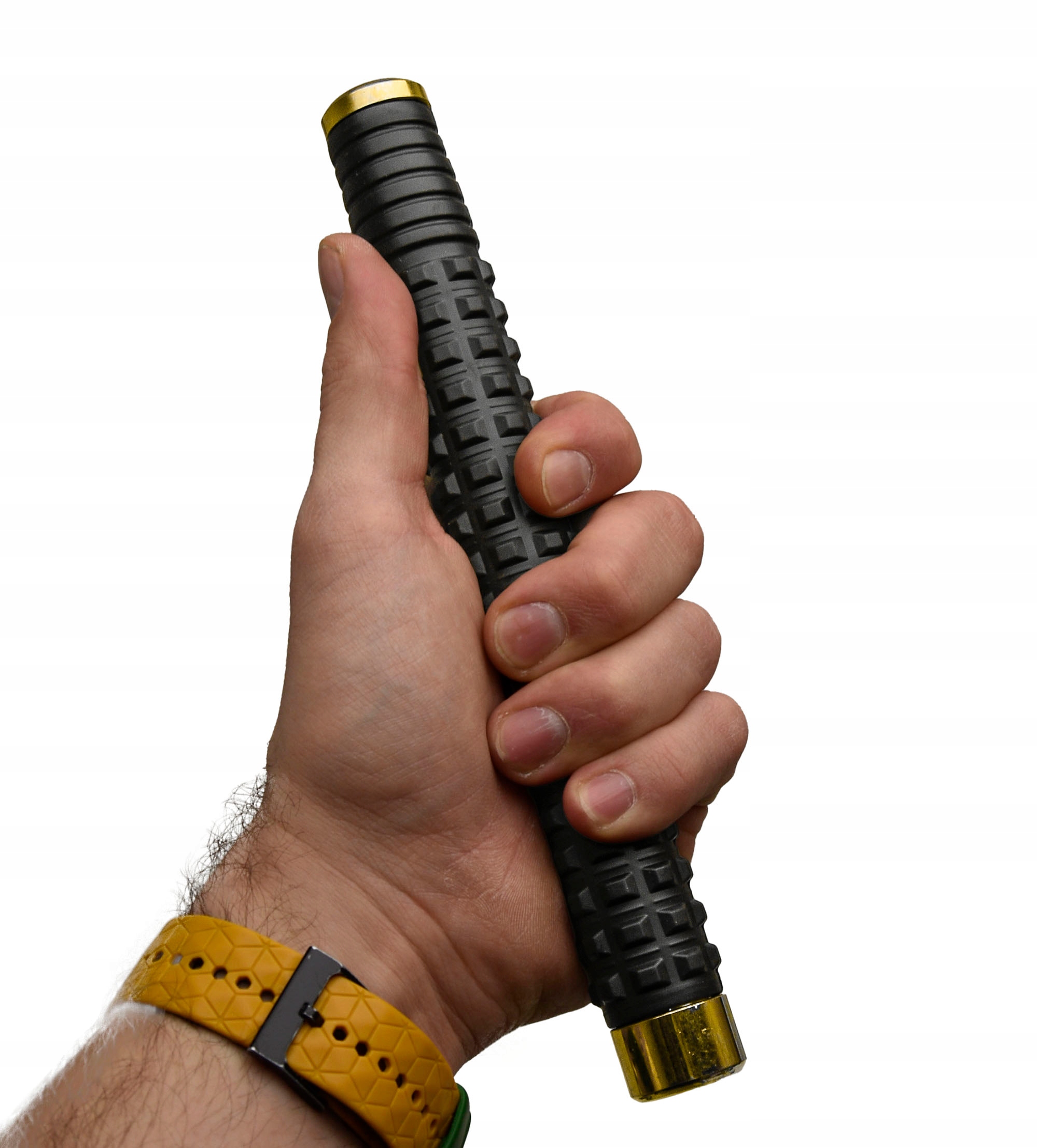 Teleskopická Tyč Silná Obušek Ocel 63 CM Sebeobrana Zlatá Obrana Armáda