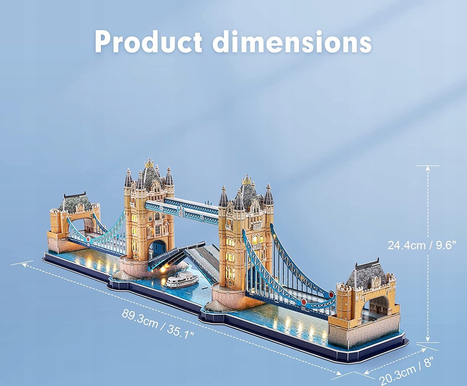 CUBIC FUN PUZZLE 3D TOWER BRIDGE LED 5317