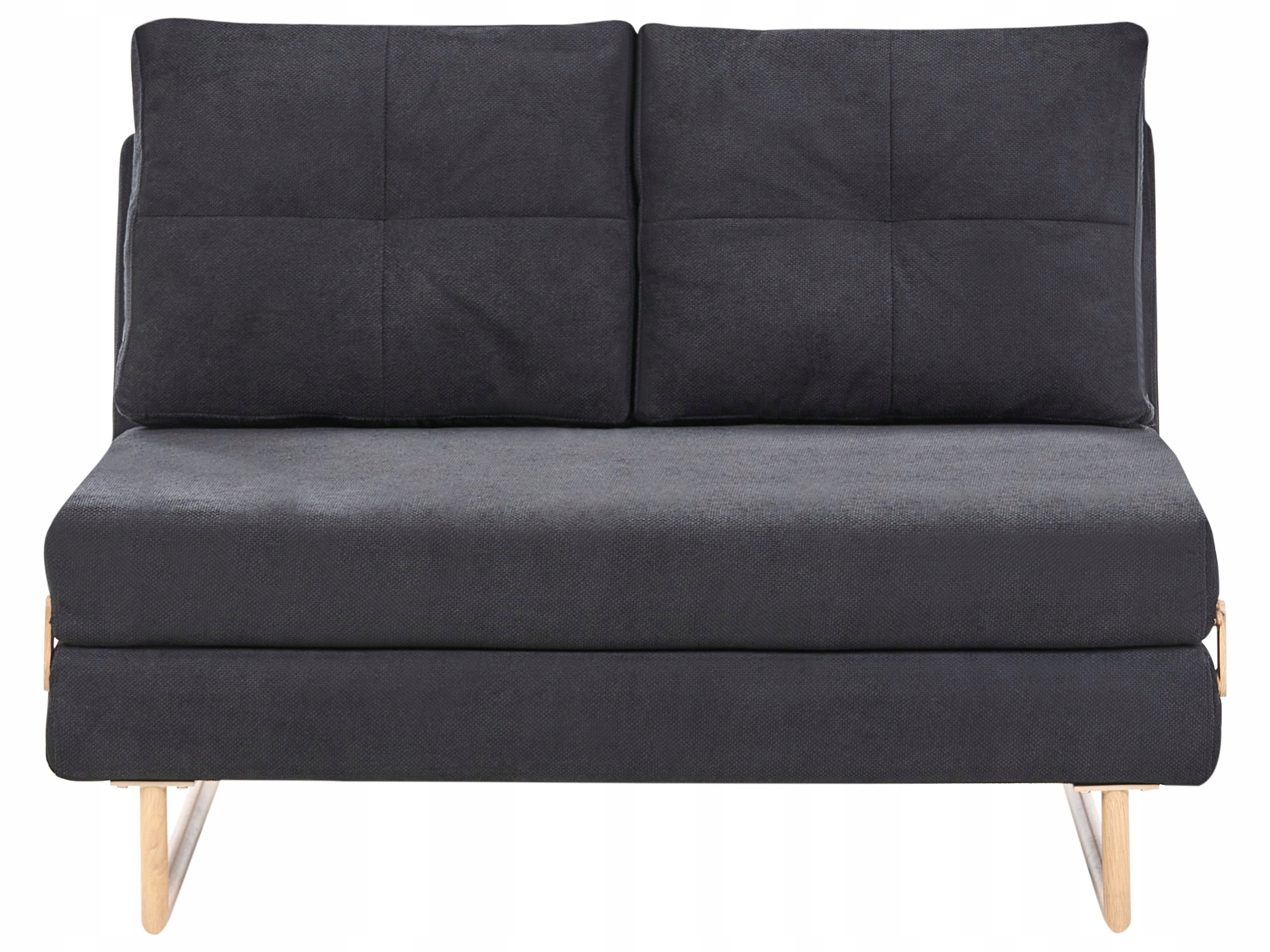 Sofa 2-osobowa rozkładana czarna
