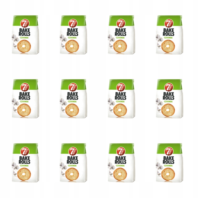 7 Days Bake Rolls Česnek 150g X12