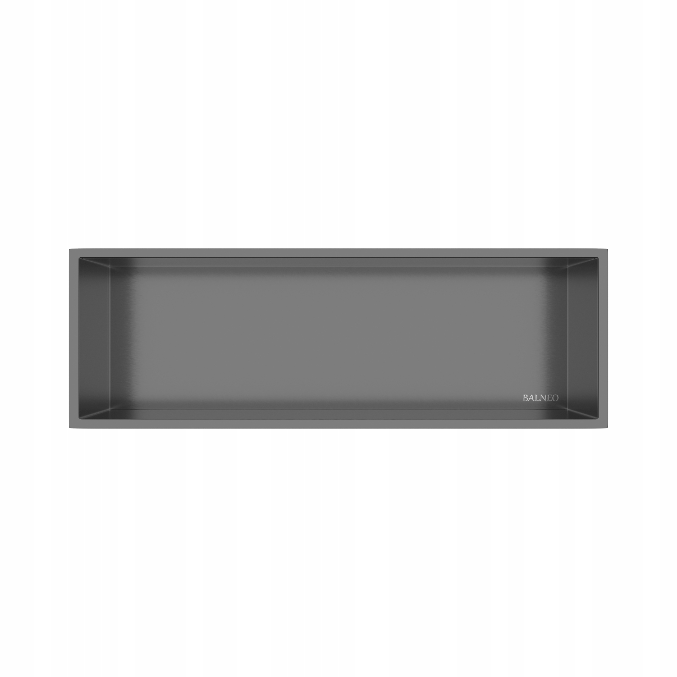 Balneo Kúpeľňová Vstavaná Polica 60x20x10 cm Gun Metal Grafit Wall-box One