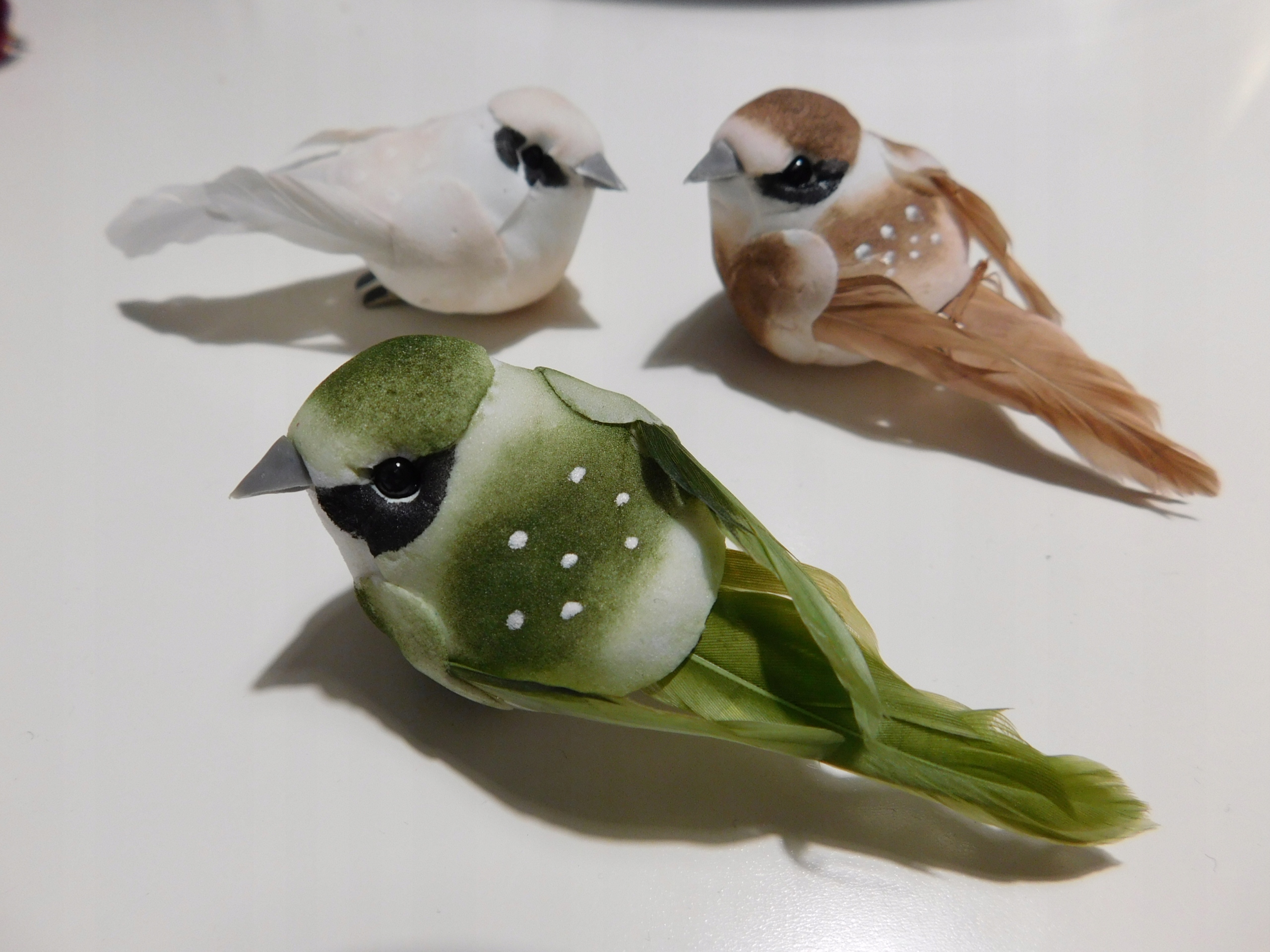 PTASZKI DEKORACJA WIOSENNA STROIK WIELKANOC 6 szt.