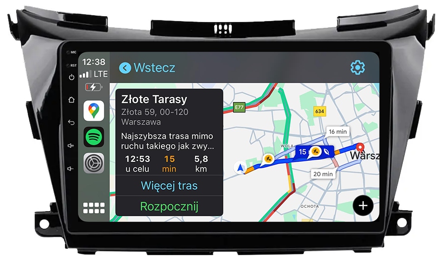 Nissan Murano 2014-2020 Android Carplay Rádio Navigace 8GB/128GB Dsp