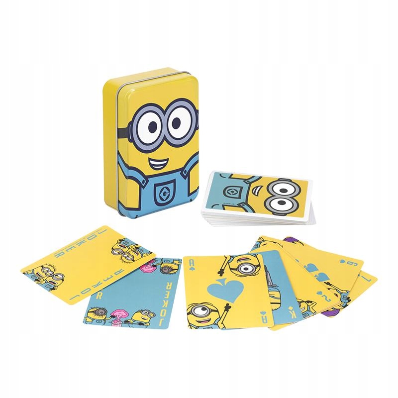 Minionki Karty do Gry w Metalowej Puszce