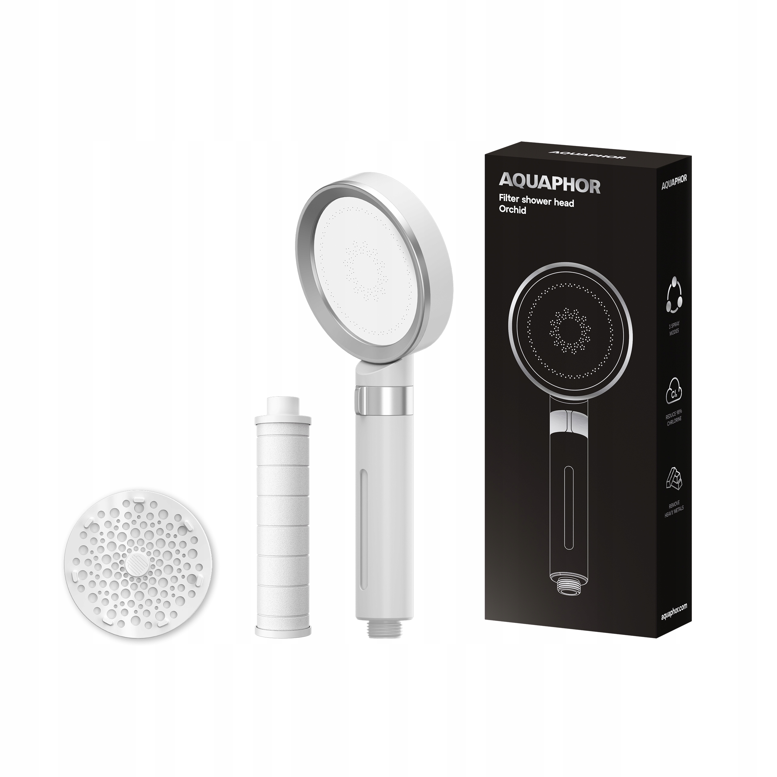 Sprchová Hlavice s filtrem Pp Aquaphor Orchid, chrom