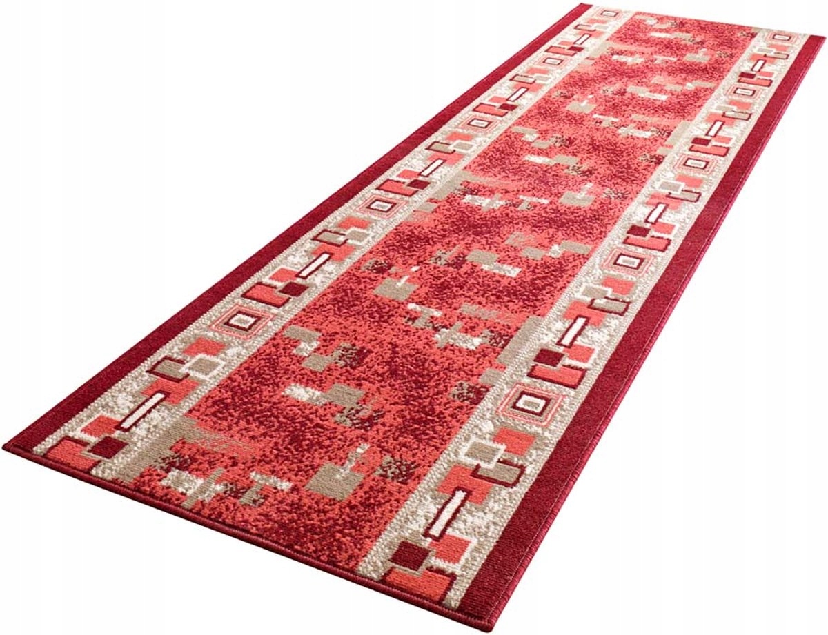 Koberec moderní, Červený 80x150 cm