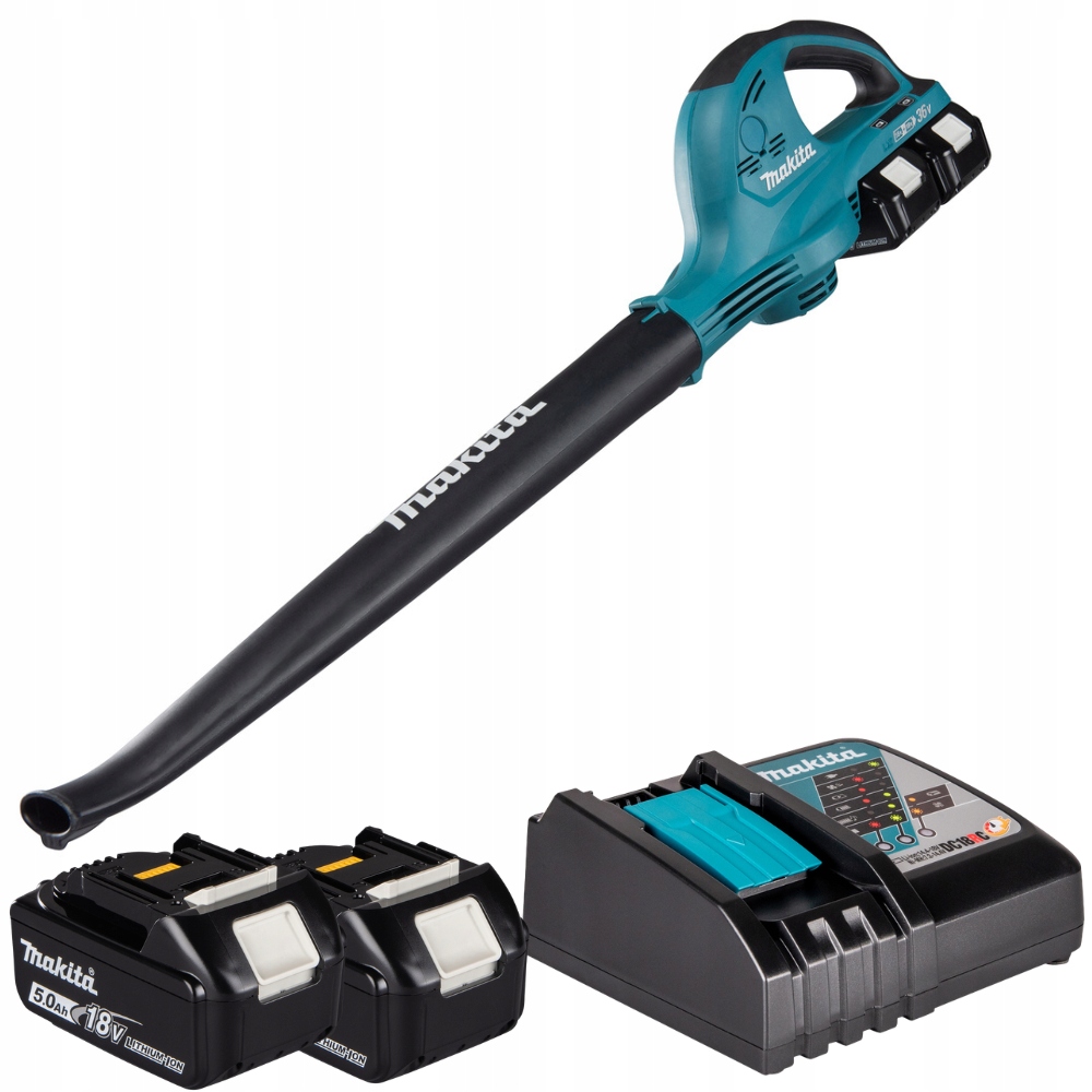 Makita Akumulátorový fúkač 2x18V Lxt 93 m/s 2 akumulátor 5,0 Ah s nabíjačkou
