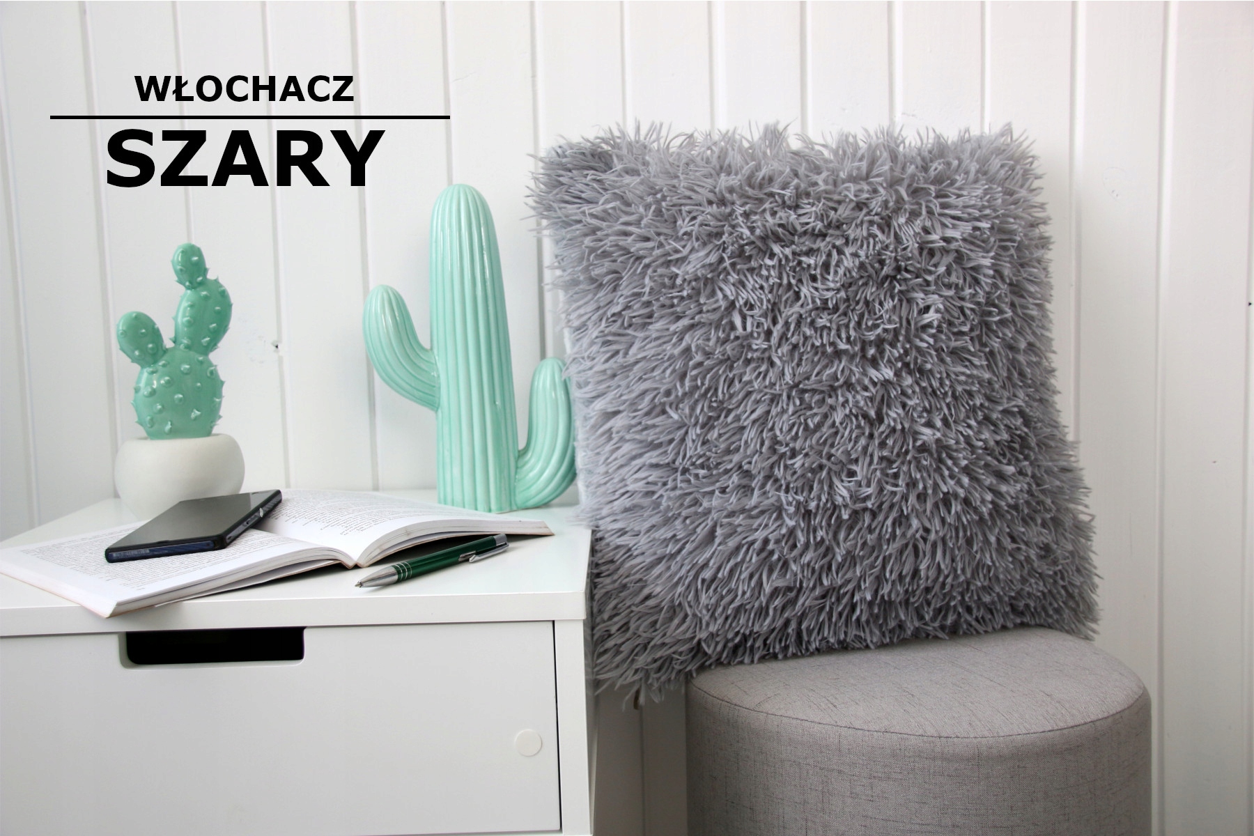 POSZEWKA PUCHATA DEKORACYJNA WŁOCHACZ 40x40 PLUSZ Rodzaj dekoracyjna