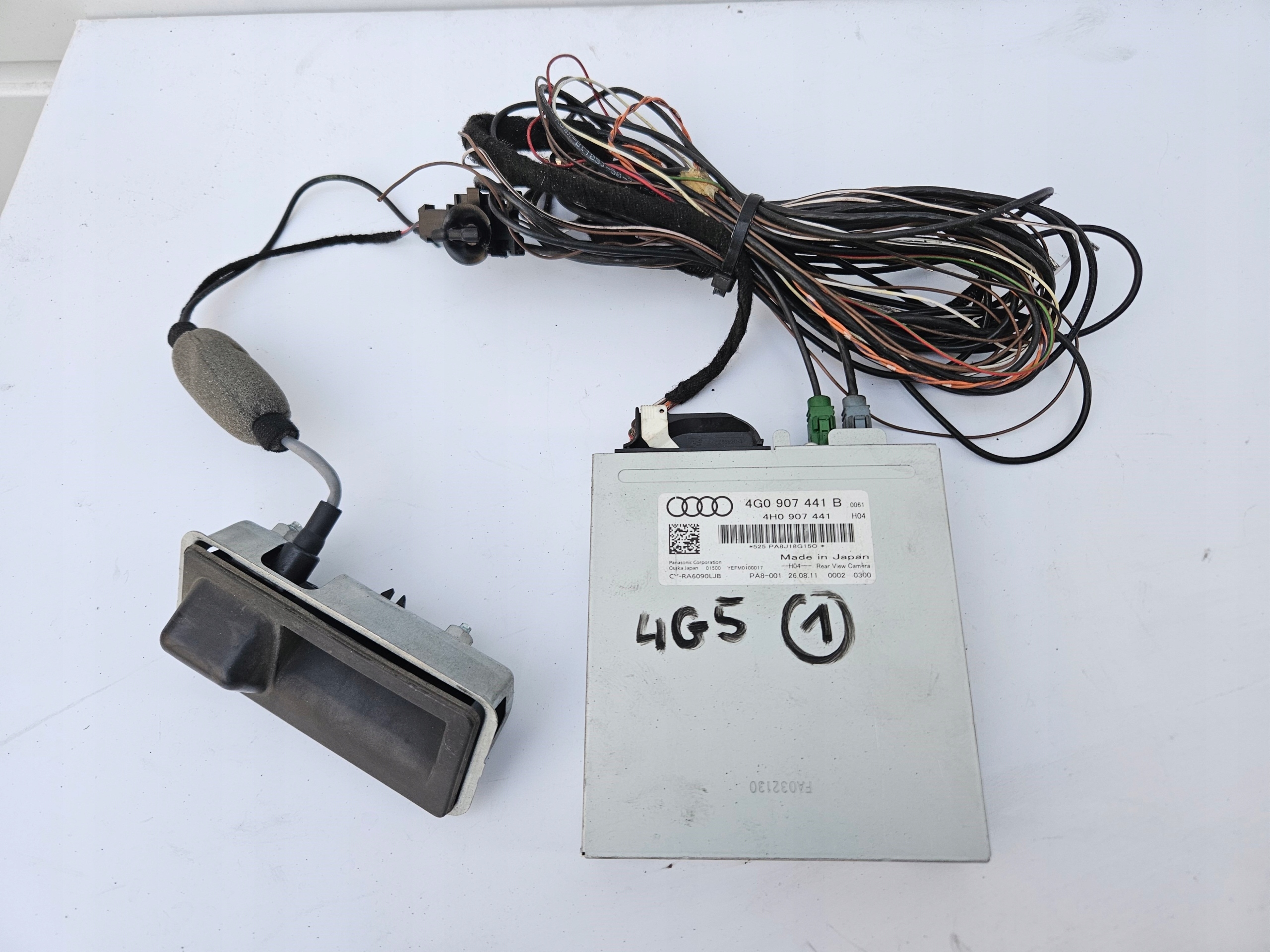 KAMERA reversing running board control unit bundle wiring AUDI A6 C7 4G sedan