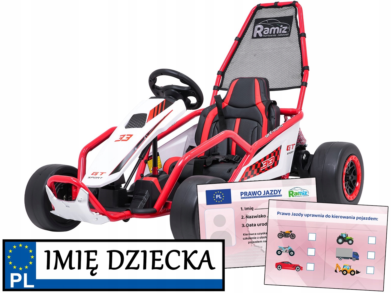 driftujący duży samochód na akumulator Gokart Tornado auto dla dzieci