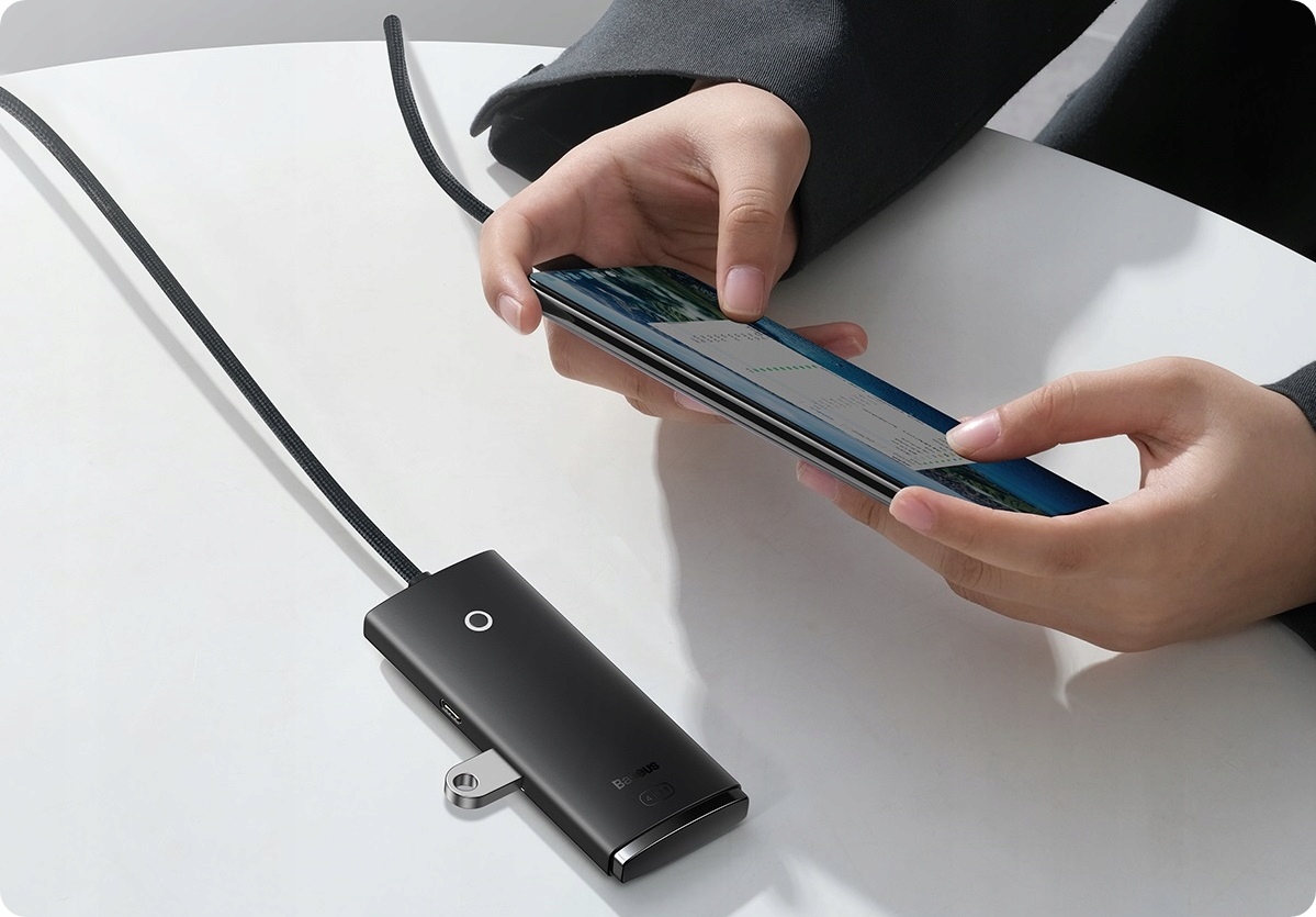 BASEUS ADAPTER HUB ROZDZIELACZ ROZGAŁĘŹNIK USB-C TYPE-C DO 4X USB 3.0 1M Producent Baseus