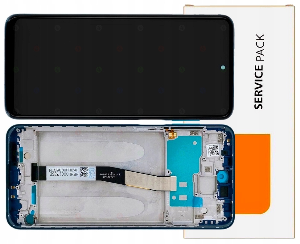 Displej Pro Xiaomi Redmi Note 9 Pro Originál LCD Rámeček Blue