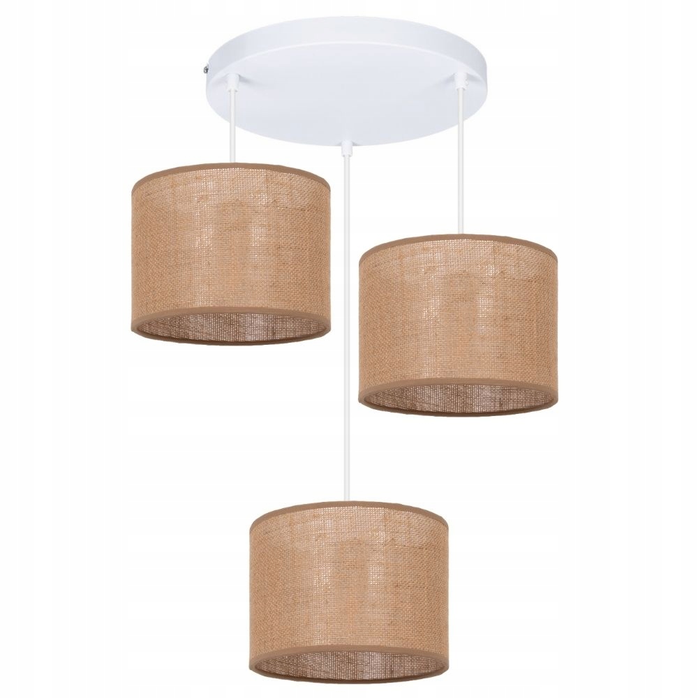 Závěsná Skandinávská Lampa Stropní Svítidlo Stínidlo Juta Jutová E27