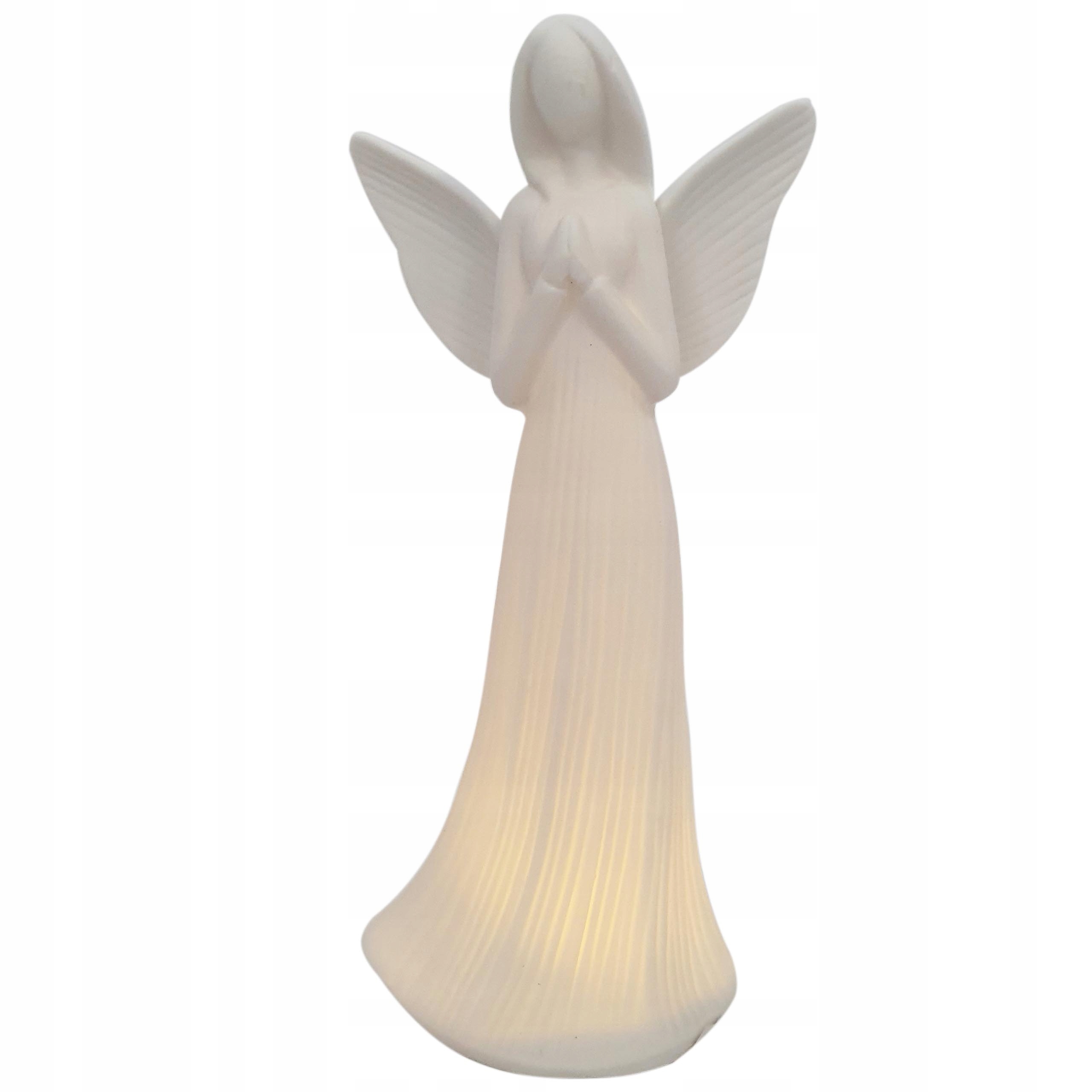 

Figurka Anioł Aniołek ze świecącą sukienką 23 cm