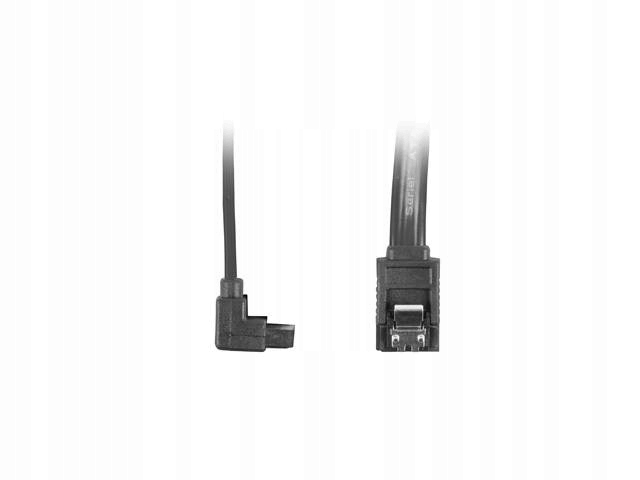 

Kabel Sata 3 (6GB/S) 50CM Z Zatrz. Kątowy Czarny