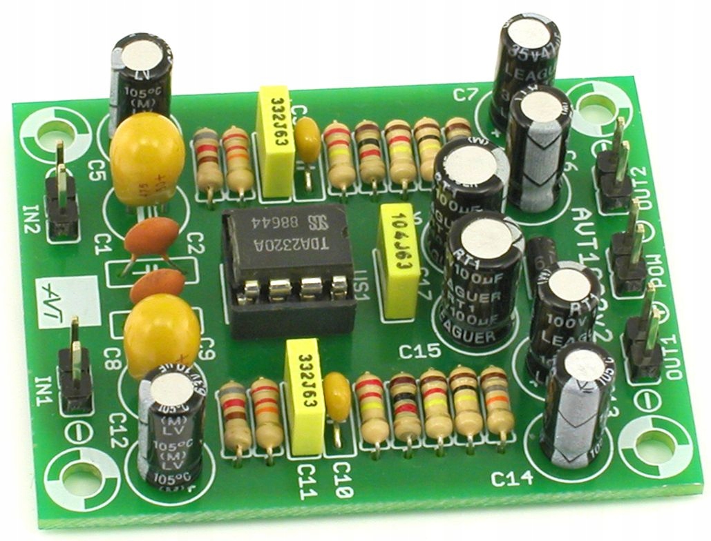 Фонокорректор с характеристиками RIAA, DIY, AVT1023 B