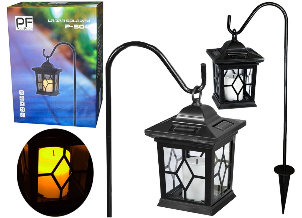 ZNICZ LATARENKA SOLARNA Efekt Świeczki LED