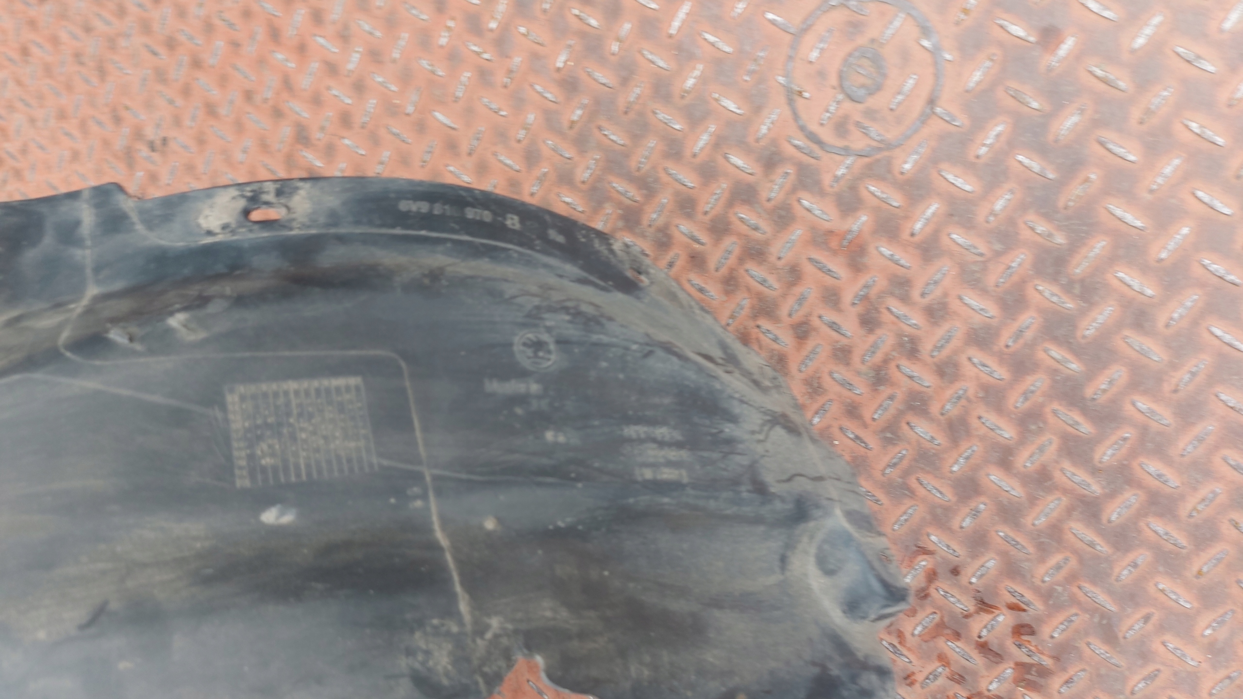 mudguard right rear part SKODA FABIA III 14-17 KOMBI