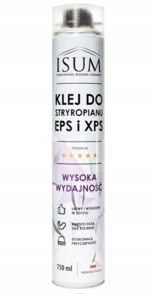 ISUM PIANOKLEJ PIANKA DO STYROPIANU XPS EPS 750ML