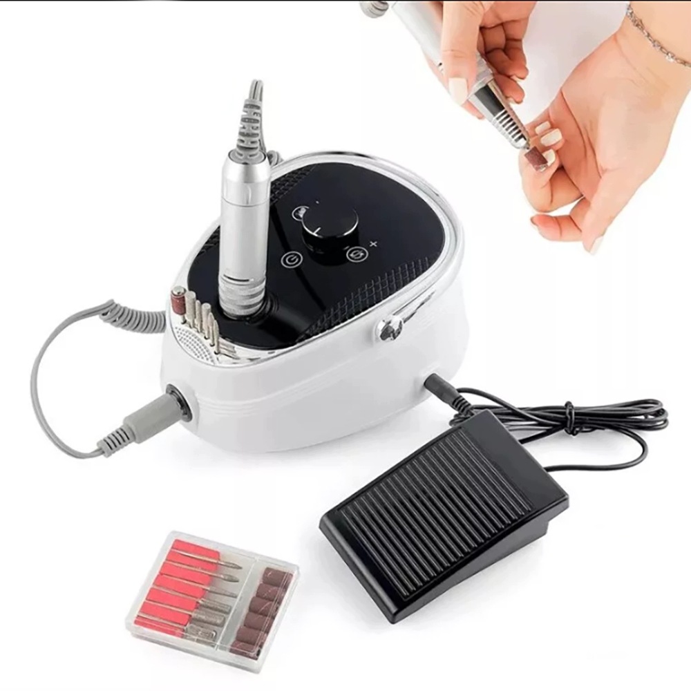 Elektrická vrtačka na nehty, 35 000 ot/min, pilník na nehty, pro