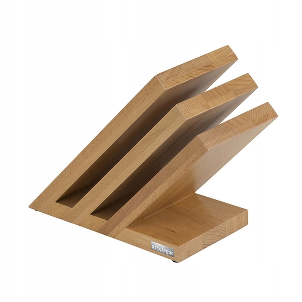 Magnetický blok na nože z dreva Bukový stojan na 3 nože Artelegno