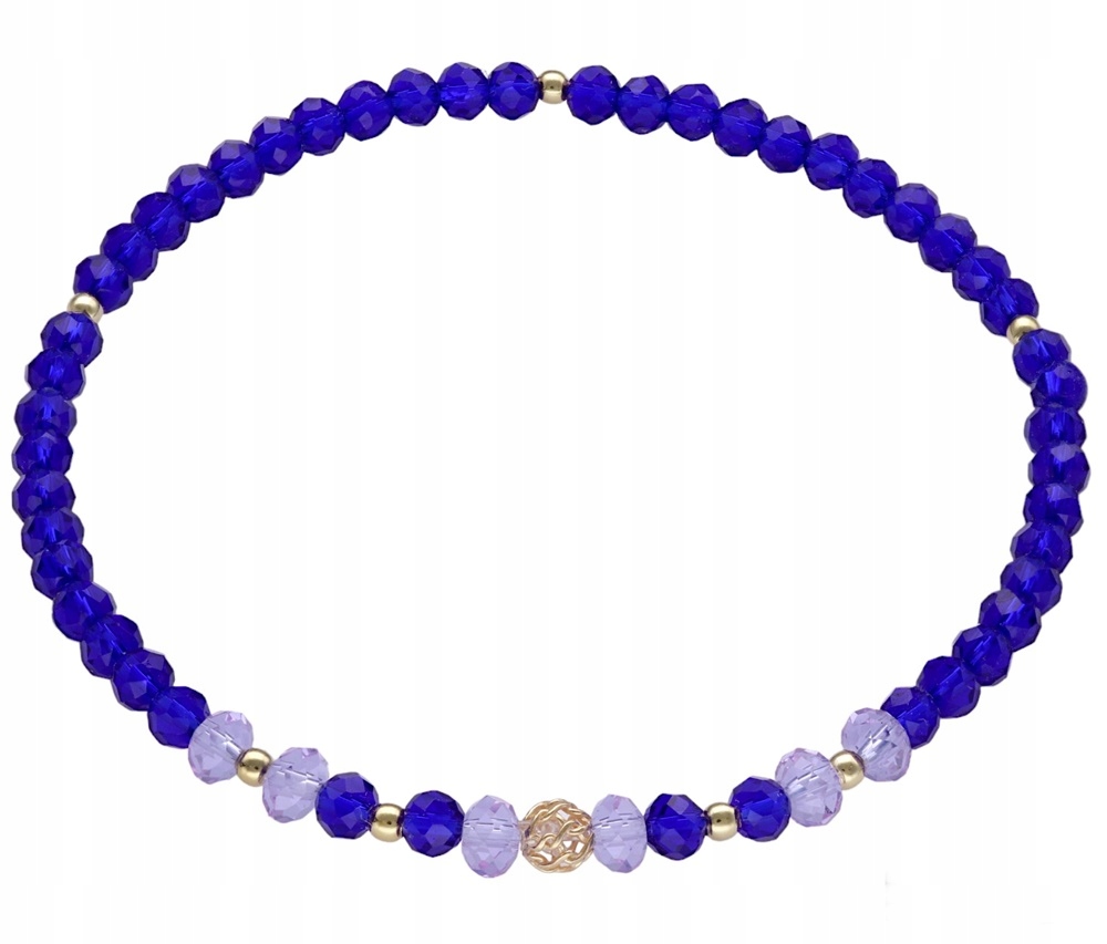 Náramek Ag 925 s modrými krystaly PW0040224BG