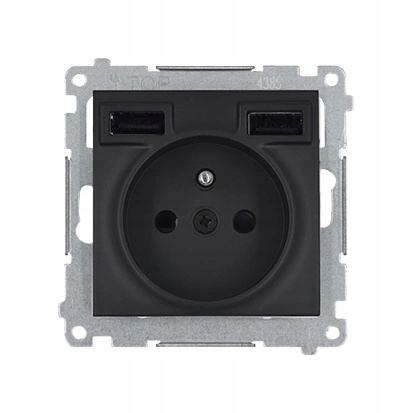 

Simon 54 1x Gniazdo z bolcem 2x Ładowarka Usb 2,1A