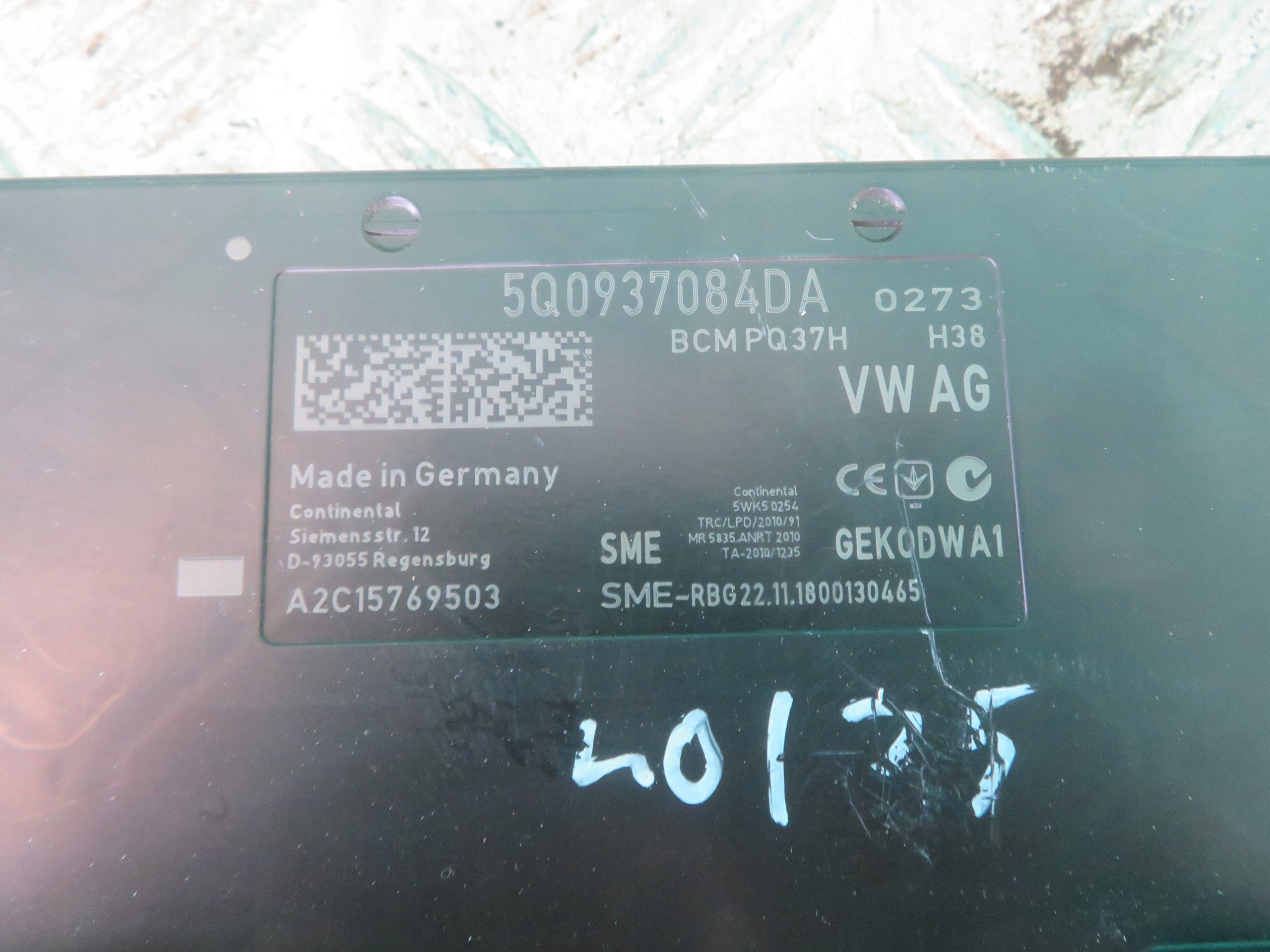 modulo BCM VW CRAFTER MAN TGE 2.0 19R 5Q0937084DA