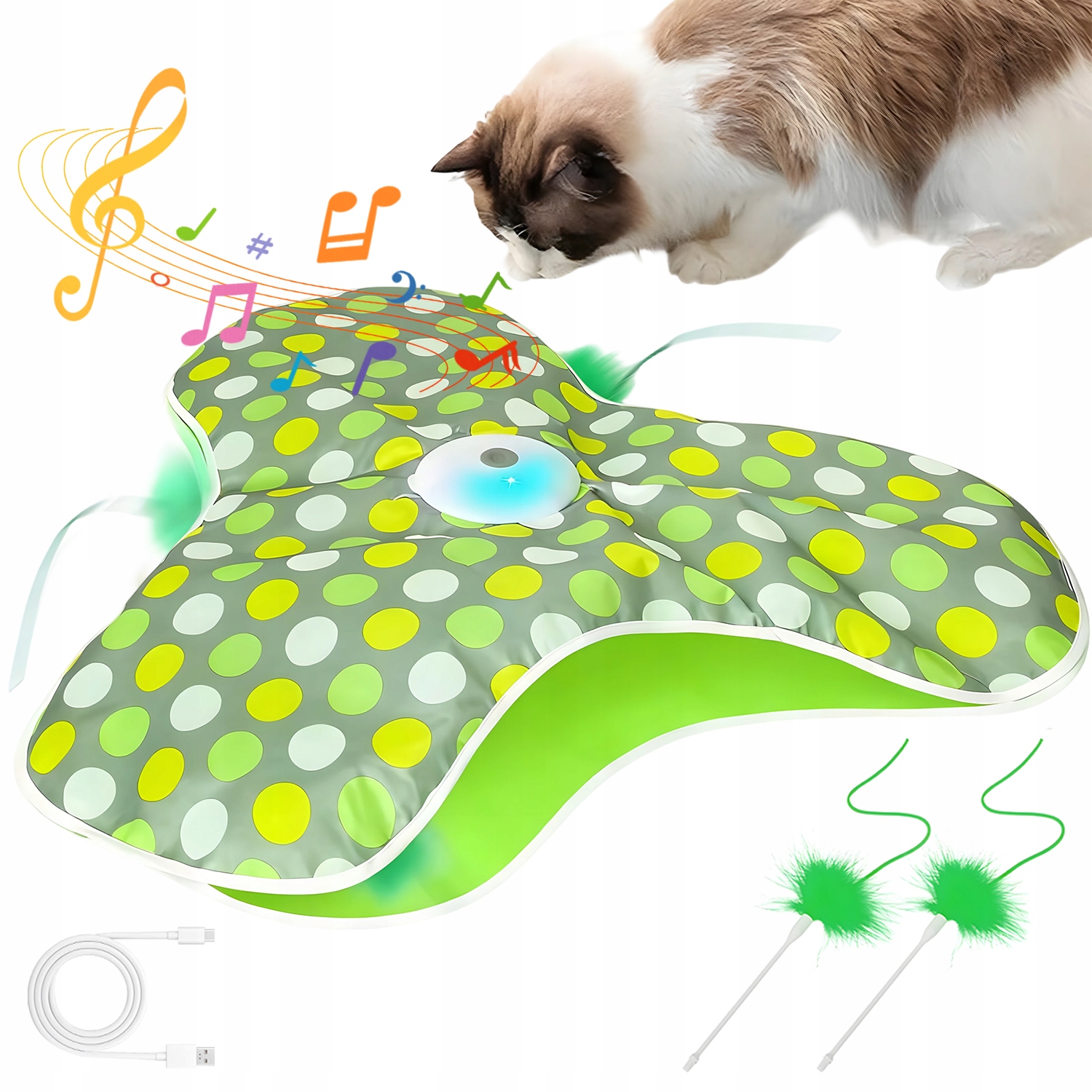 Levně Hračka Pro Kočky Interaktivní Elektrická Se 3 Režimy Provozu