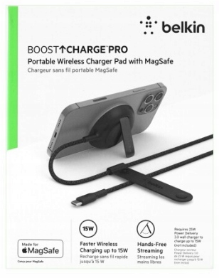 Belkin BoostCharge Pro MagSafe 15W bezdrátová nabíječka WIA004BTBK
